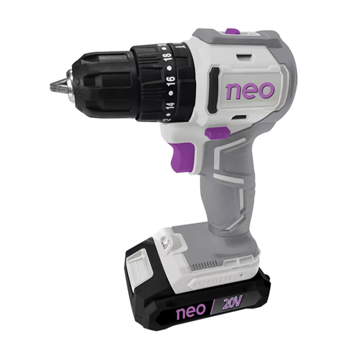 TALADRO PERCUTOR INALAMBRICO 1/2" INTERRUPTOR TACTIL 20 VOLTIOS TP1013/20 S/ESCOBILLAS NEO